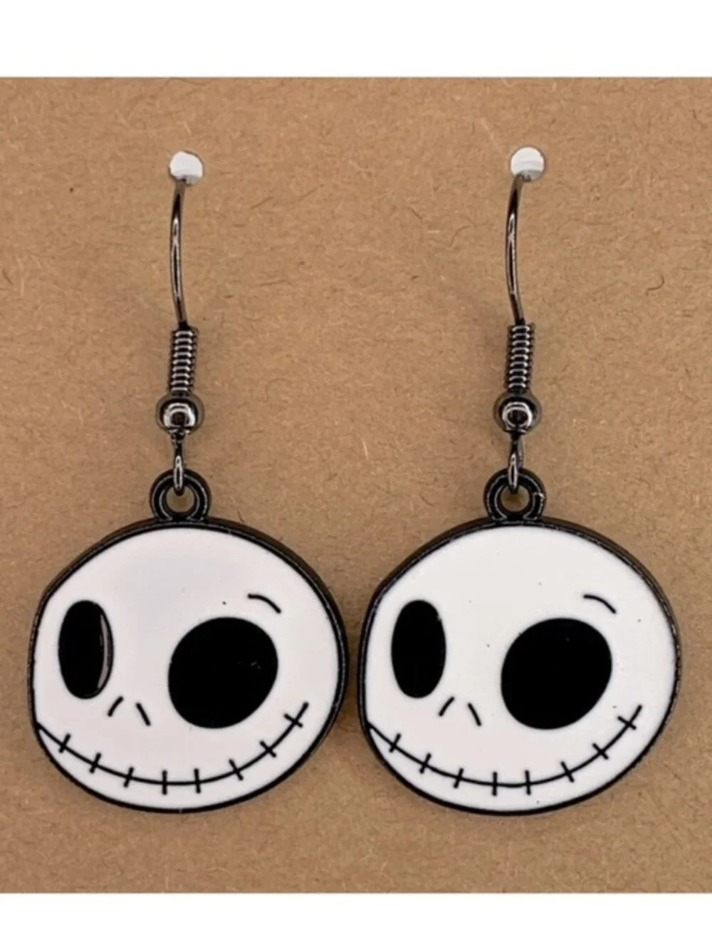 Nightmare Before Christmas Jack Skeleton Face Earrings Fashion Jewelry